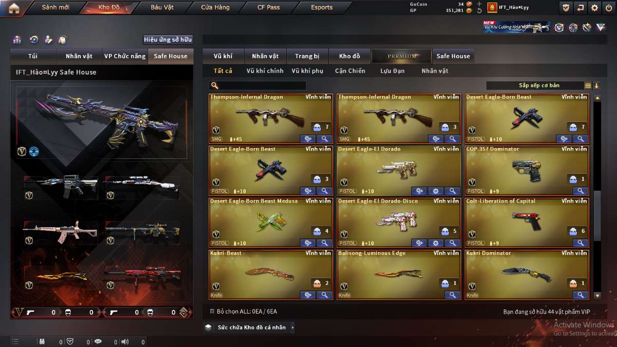 shop acc cf uy tin gia re